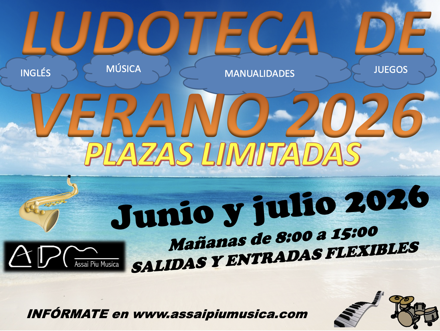 LUDOTECA DE VERANO en Assai Piu Musica